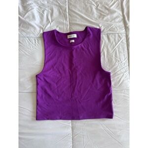 Babaton Sculpt Cropped Tank Purple Size Medium Stretchy Excellent Condition